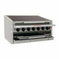 Magikitchn CM-SMB-648-H 48in Natural Gas High Output Countertop Lava Rock Charbroiler - 200000 BTU 554CM48SMBHN